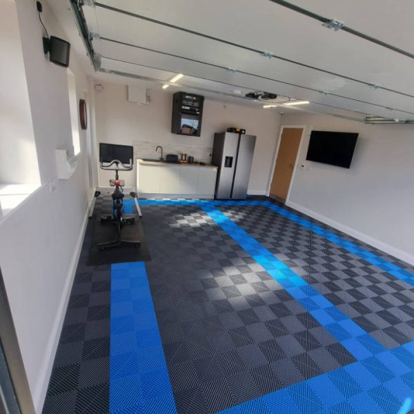 Blue Vented Floor Tile