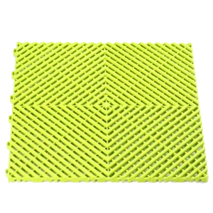 Fluorescent Yellow vented floor tile