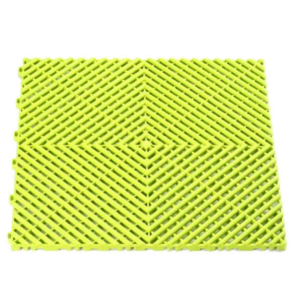 Fluorescent Yellow vented floor tile