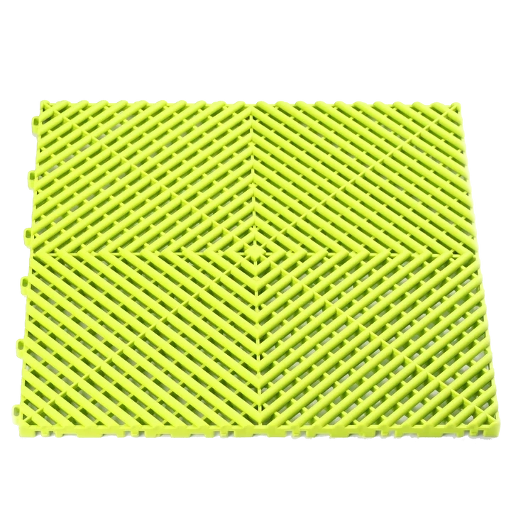 Fluorescent Yellow vented floor tile