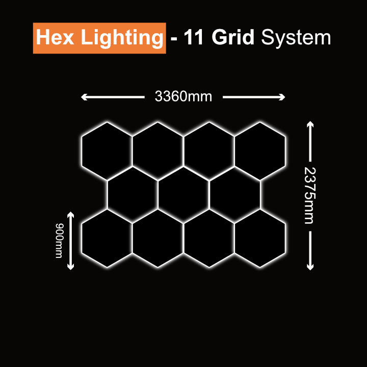 Hexagon Light 11 Grid