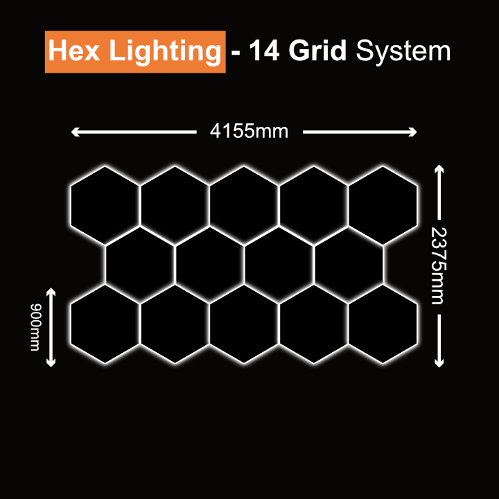 Hexagon Light 14 Grid