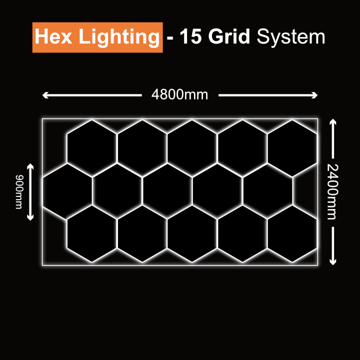 Hexagon Light 15 Grid