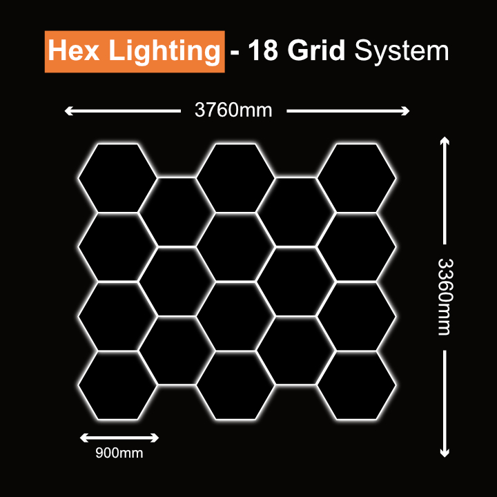 Hexagon Light 18 Grid