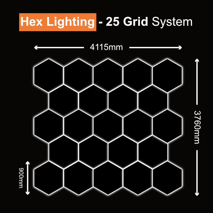 Hexagon Light 25 Grid