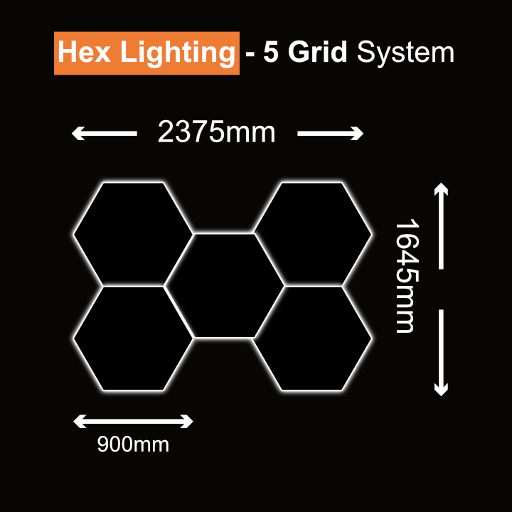 Hexagon Light 5 Grid