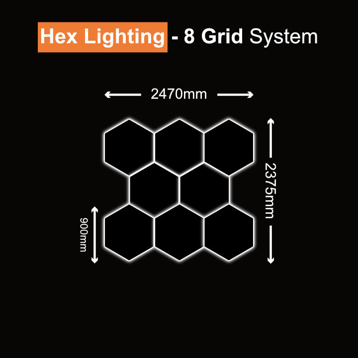 Hexagon Light 8 Grid